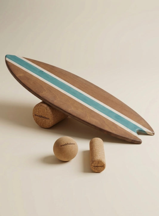 woodybalance Board OCEAN inkl. Ständer | Surf Form