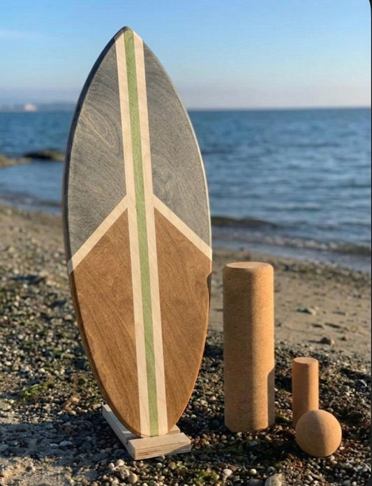 woodybalance Board PEACE inkl. Ständer