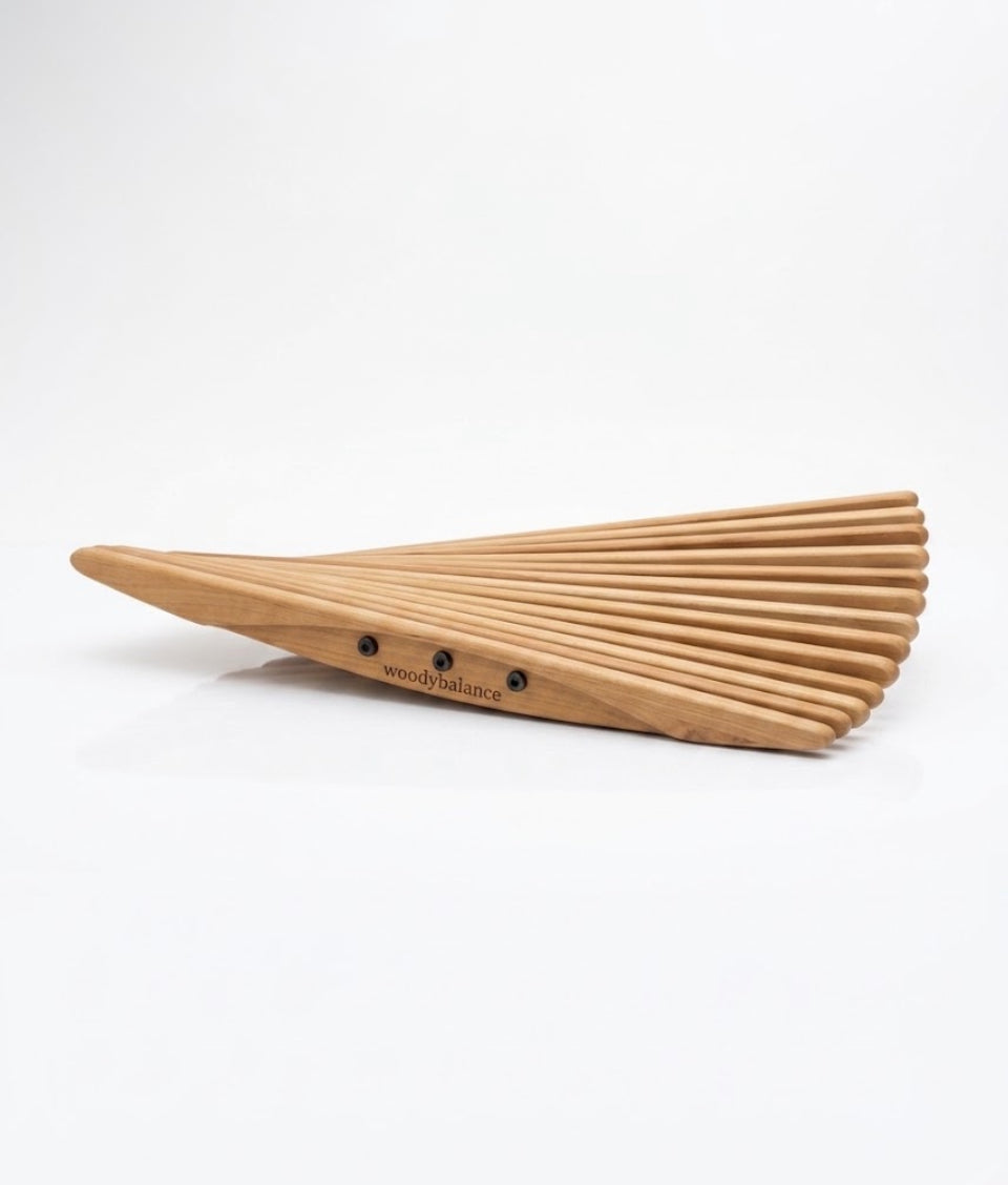 Lamellen Balance Board Holz | Einzigartiger Sprossen-Trainer, Wackelbrett