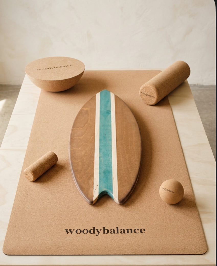 woodybalance Board OCEAN inkl. Ständer | Surf Form