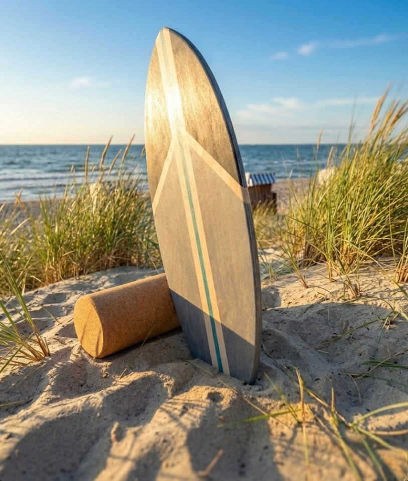 woodybalance Board PEACE BLUE inkl. Ständer