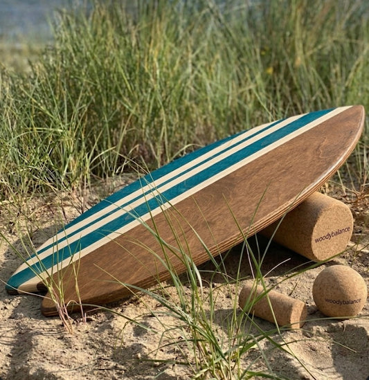 woodybalance Board Oceanside inkl. Ständer | Surf Form