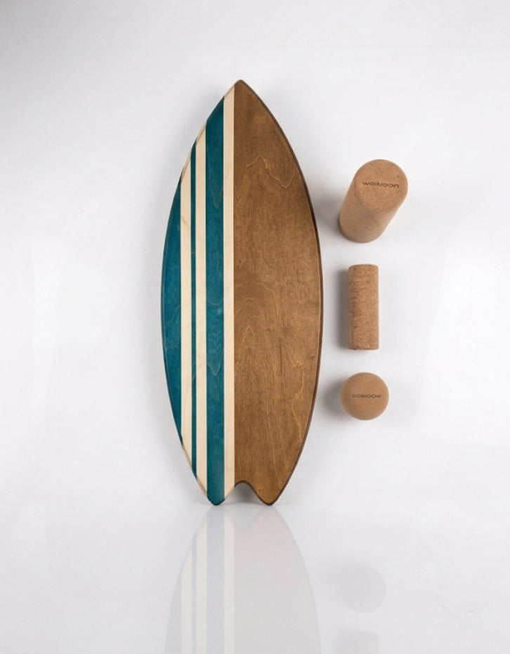 woodybalance Board Oceanside inkl. Ständer | Surf Form
