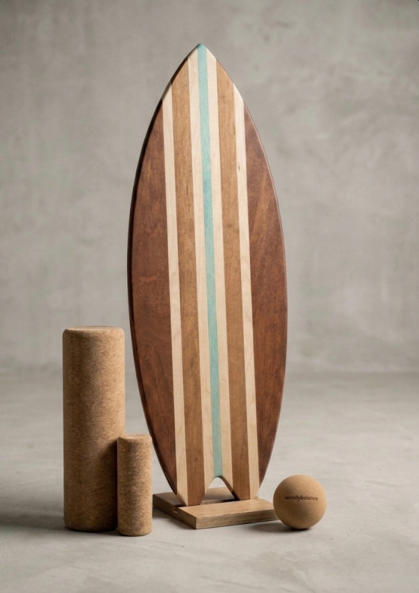 woodybalance Board Woodstock inkl. Ständer | Surf Form