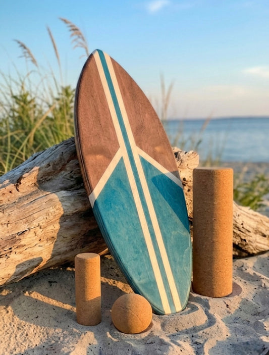 woodybalance Board OCEAN PEACE inkl. Ständer