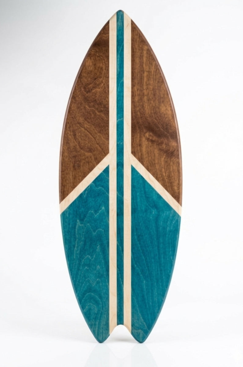 woodybalance Board OCEAN PEACE inkl. Ständer | Surf Form