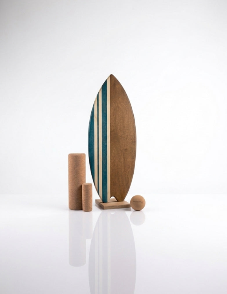 woodybalance Board Oceanside inkl. Ständer | Surf Form