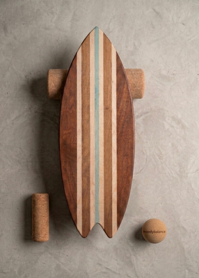 woodybalance Board Woodstock inkl. Ständer | Surf Form