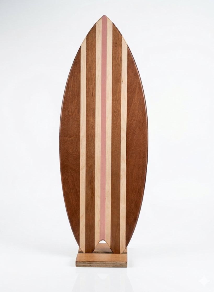 woodybalance Board pink Woodstock inkl. Ständer | Surf Form