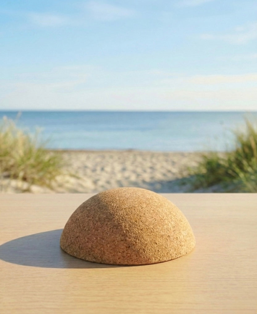 Kork-Halbkugel 30 x 10 cm – Balanceboard Zubehör für sicheres Training & Faszienmassage