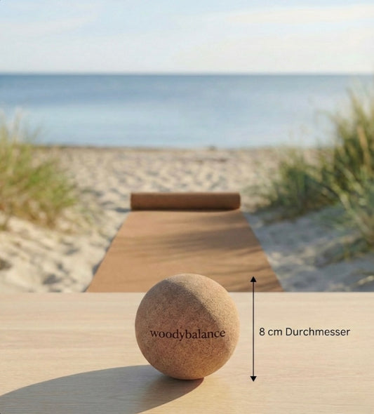 Balance Board Kork Ball Ø 8 cm – Faszien- & Trainingsball