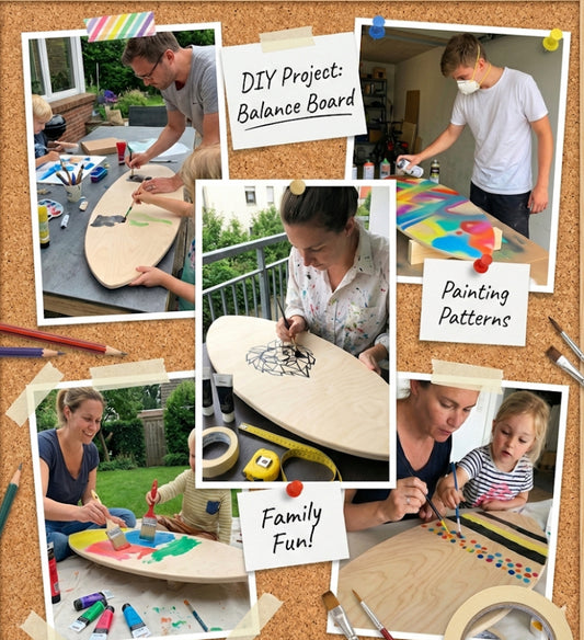 DIY woodybalance Board inkl. Ständer