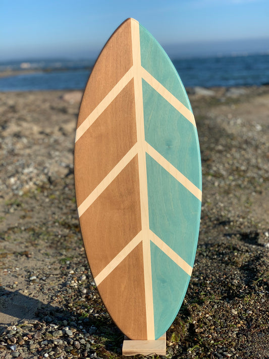 woodybalance Board LEAF blau inkl. Ständer